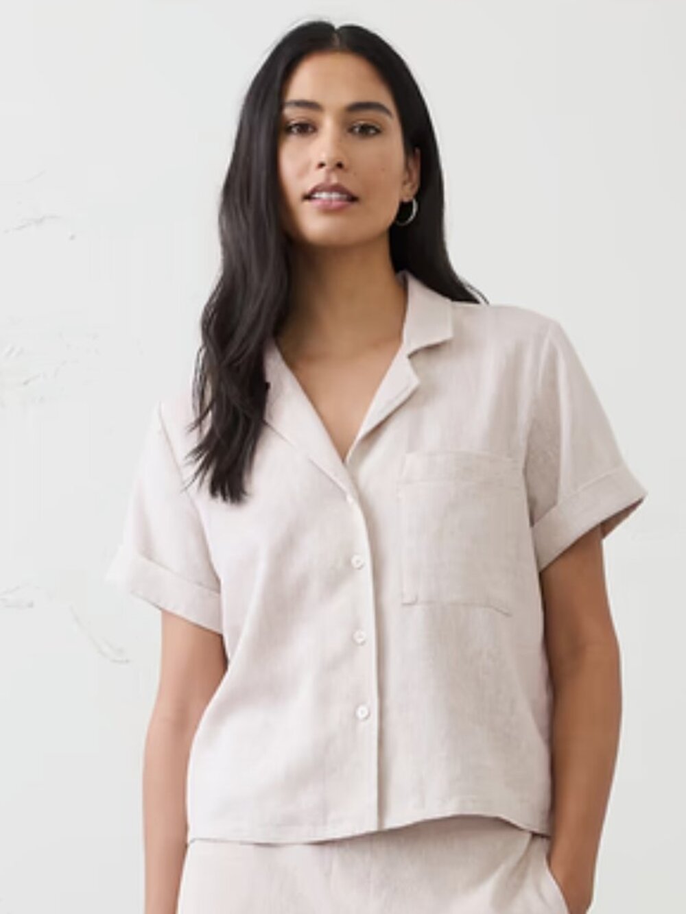 Banana Republic Linen Blend Shirt New Without Tags